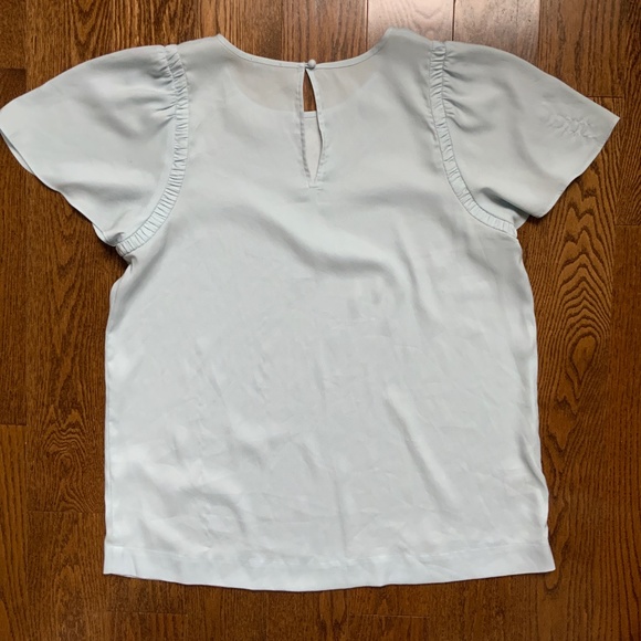 ANN TAYLOR Light Blue Blouse. Size M. - Picture 7 of 12